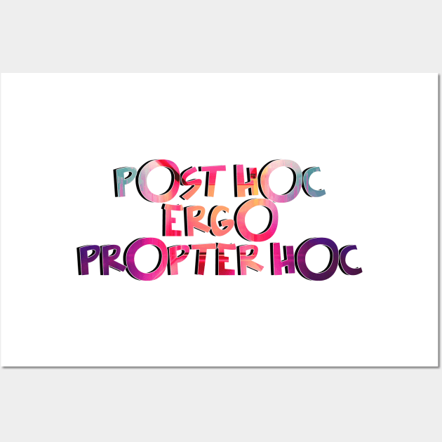 West Wing Post Hoc Ergo Propter Hoc Black Wall Art by baranskini